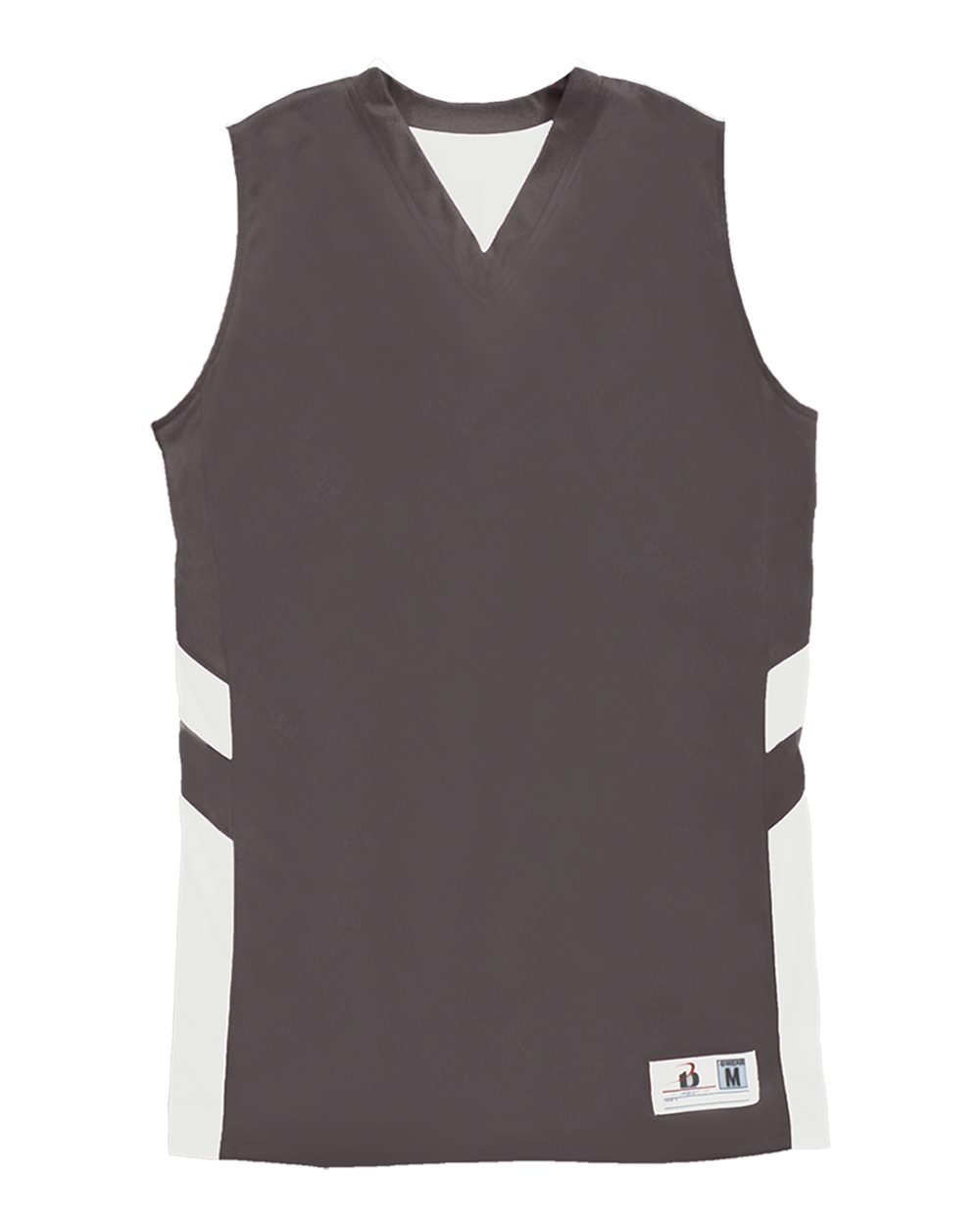 Alleson Athletic Women's B-Pivot Reversible Tank Top. 8966 - Graphite/ White
