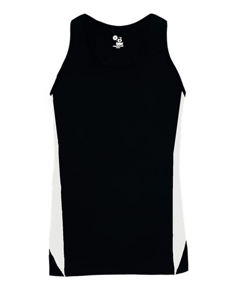 Alleson Athletic Women's Stride Singlet. 8967 - Black/ White