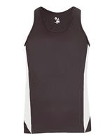 Alleson Athletic Women's Stride Singlet. 8967 - Graphite/ White