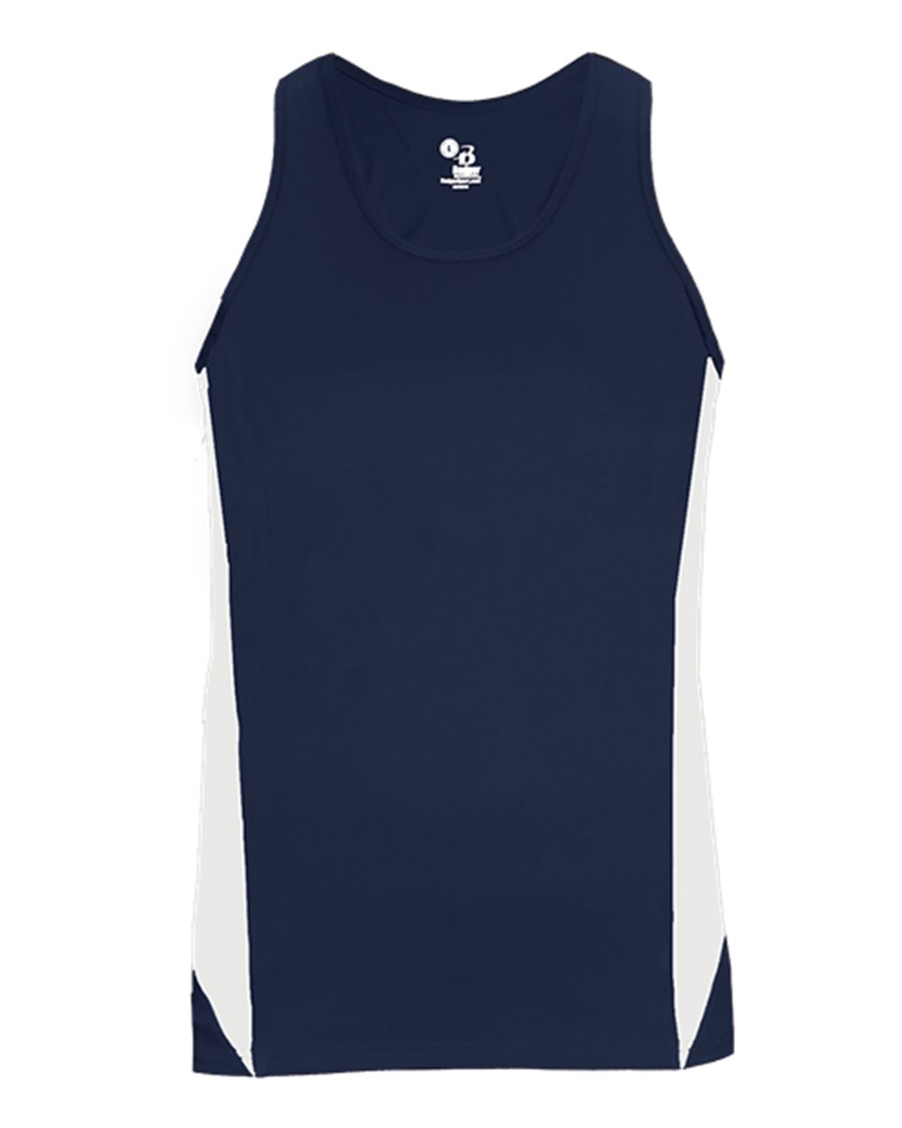 Alleson Athletic Women's Stride Singlet. 8967 - Navy/ White