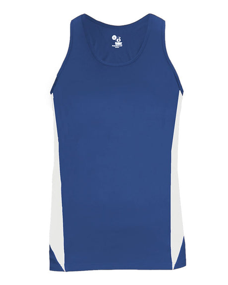 Alleson Athletic Women's Stride Singlet. 8967 - Royal/ White