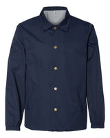 Independent Trading Co. Men's Water-Resistant Windbreaker Coach’s Jacket. EXP99CNB - Classic Navy
