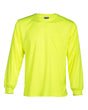 Kishigo Unisex Microfiber Polyester Long Sleeve T-Shirt. 9122-9123 - Lime