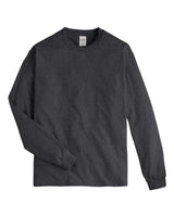 Hanes Unisex Authentic Long Sleeve T-Shirt. 5586 - Charcoal Heather