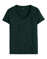 Hanes Women's Perfect-T V-Neck T-Shirt. S04V - Deep Forest