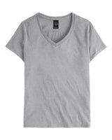 Hanes Women's Perfect-T V-Neck T-Shirt. S04V - Light Steel