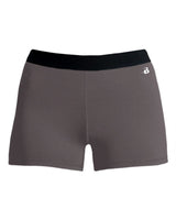 Badger Women’s 3" Pro-Compression Shorts. 4629 - Graphite