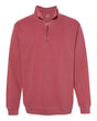 Comfort Colors Unisex Garment-Dyed Quarter-Zip Sweatshirt. 1580 - Crimson