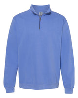 Comfort Colors Unisex Garment-Dyed Quarter-Zip Sweatshirt. 1580 - Flo Blue