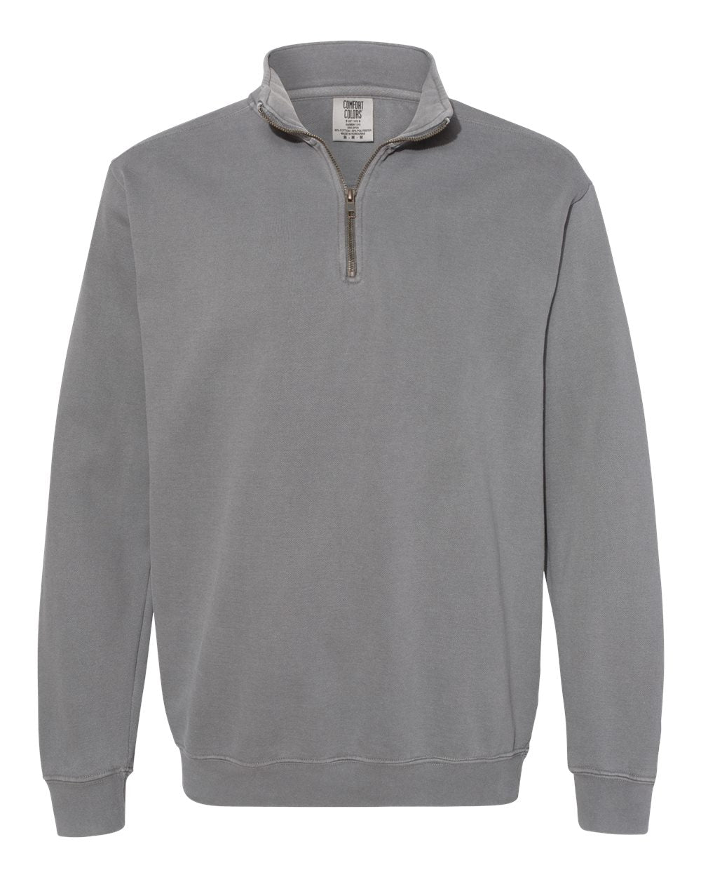 Comfort Colors Unisex Garment-Dyed Quarter-Zip Sweatshirt. 1580 - Grey