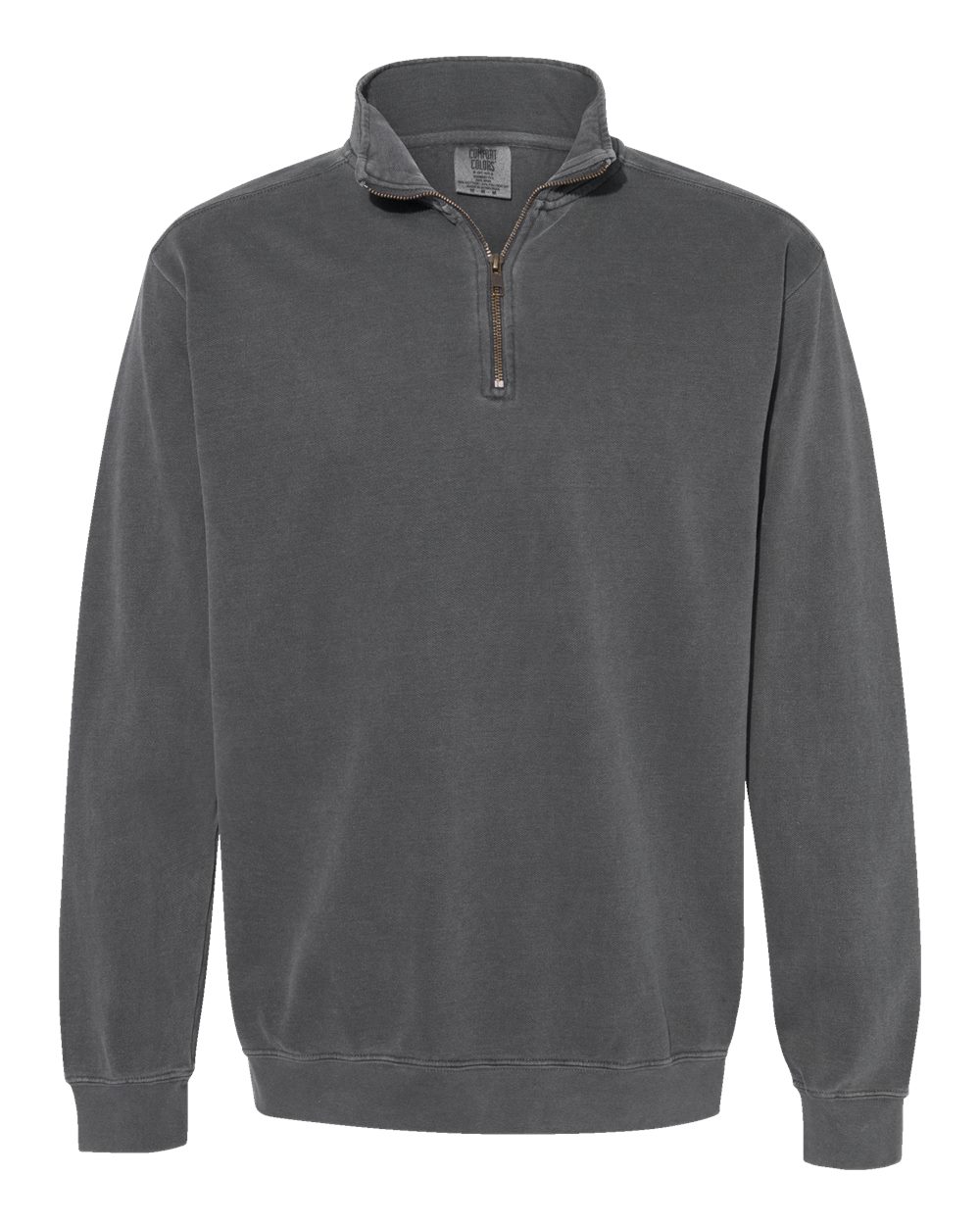 Comfort Colors Unisex Garment-Dyed Quarter-Zip Sweatshirt. 1580 - Pepper