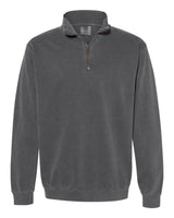 Comfort Colors Unisex Garment-Dyed Quarter-Zip Sweatshirt. 1580 - Pepper