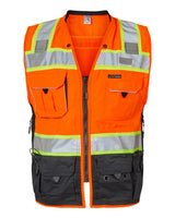 Kishigo Unisex Premium Black Series® Surveyors Vest. S5002-5003 - Orange