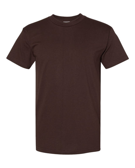 Bayside Unisex USA-Made Heavyweight T-Shirt. 5100 - Chocolate