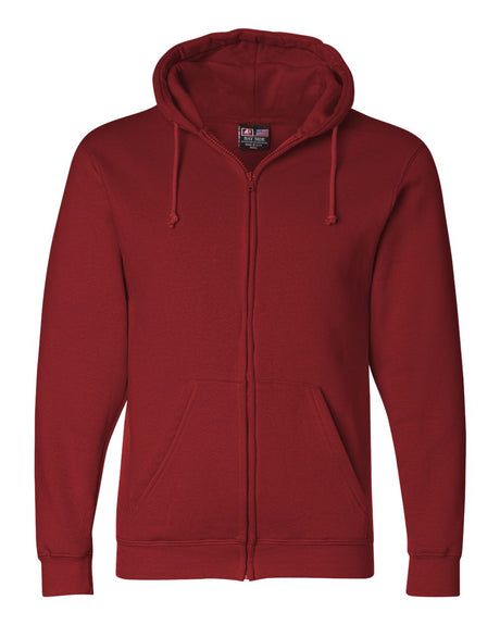 Bayside Unisex USA-Made Full-Zip Hooded Sweatshirt. 900 - Cardinal