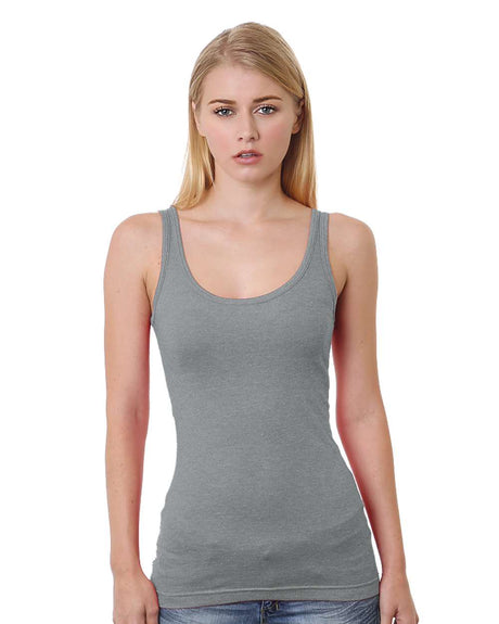 Bayside Women's USA-Made Tank Top. 3410 - Dark Ash