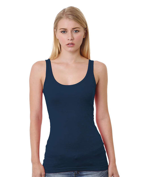 Bayside Women's USA-Made Tank Top. 3410 - Navy