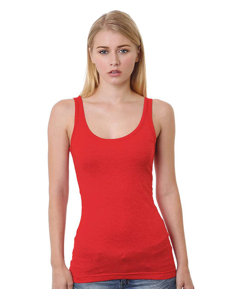 Bayside Women's USA-Made Tank Top. 3410 - Red