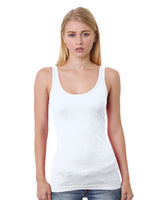 Bayside Women's USA-Made Tank Top. 3410 - White