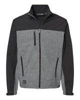 DRI DUCK Men's Tall Motion Soft Shell Jacket. 5350T - Black Heather/ Black