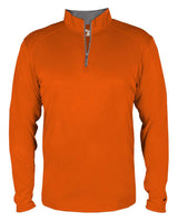 Badger Youth B-Core Quarter-Zip Pullover. 2102 - Burnt Orange/ Graphite