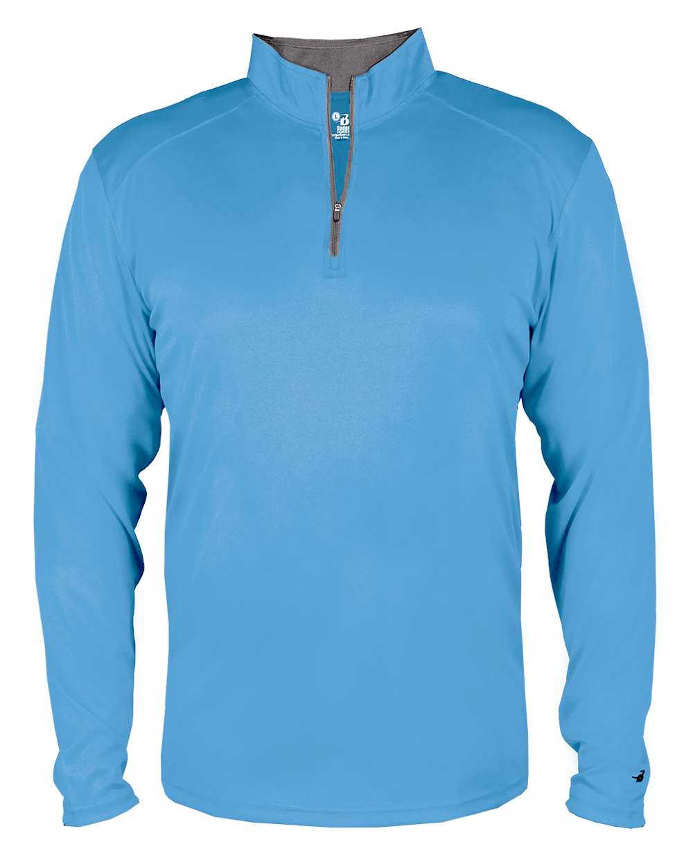 Badger Youth B-Core Quarter-Zip Pullover. 2102 - Columbia Blue/ Graphite