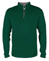 Badger Youth B-Core Quarter-Zip Pullover. 2102 - Forest/ Graphite