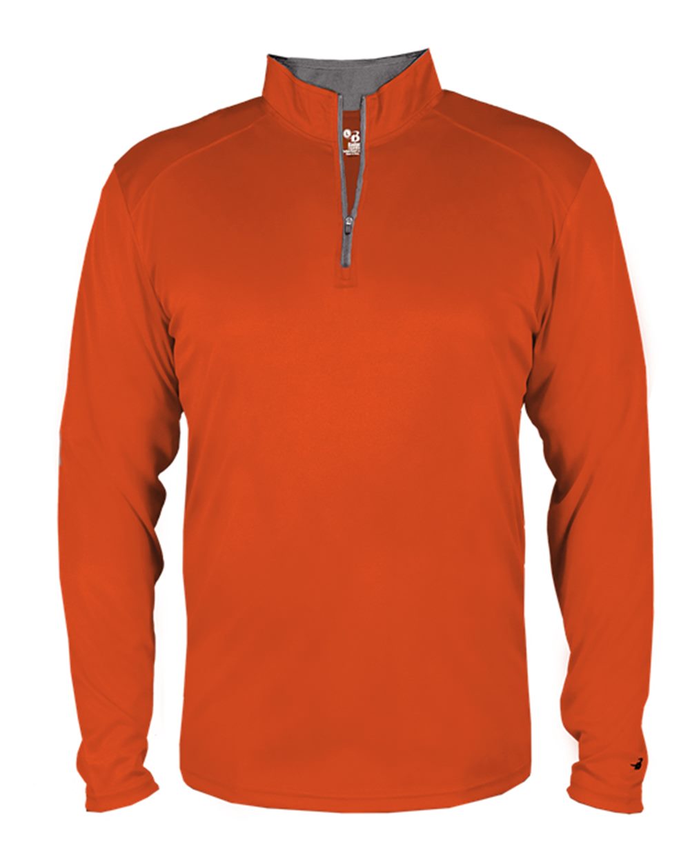 Badger Men's B-Core Quarter-Zip Pullover. 4102 - Burnt Orange/ Graphite
