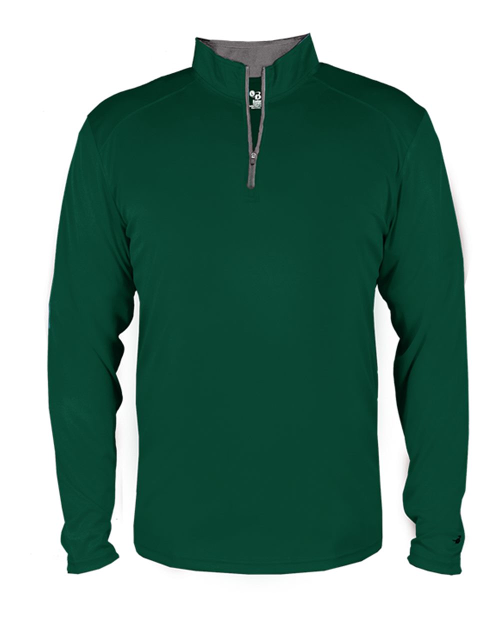 Badger Men's B-Core Quarter-Zip Pullover. 4102 - Forest/ Graphite