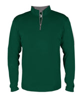 Badger Men's B-Core Quarter-Zip Pullover. 4102 - Forest/ Graphite