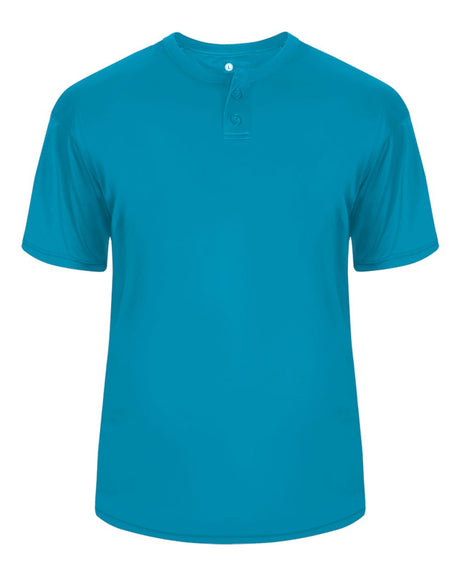 Alleson Athletic Men's B-Core Placket Jersey. 7930 - Electric Blue