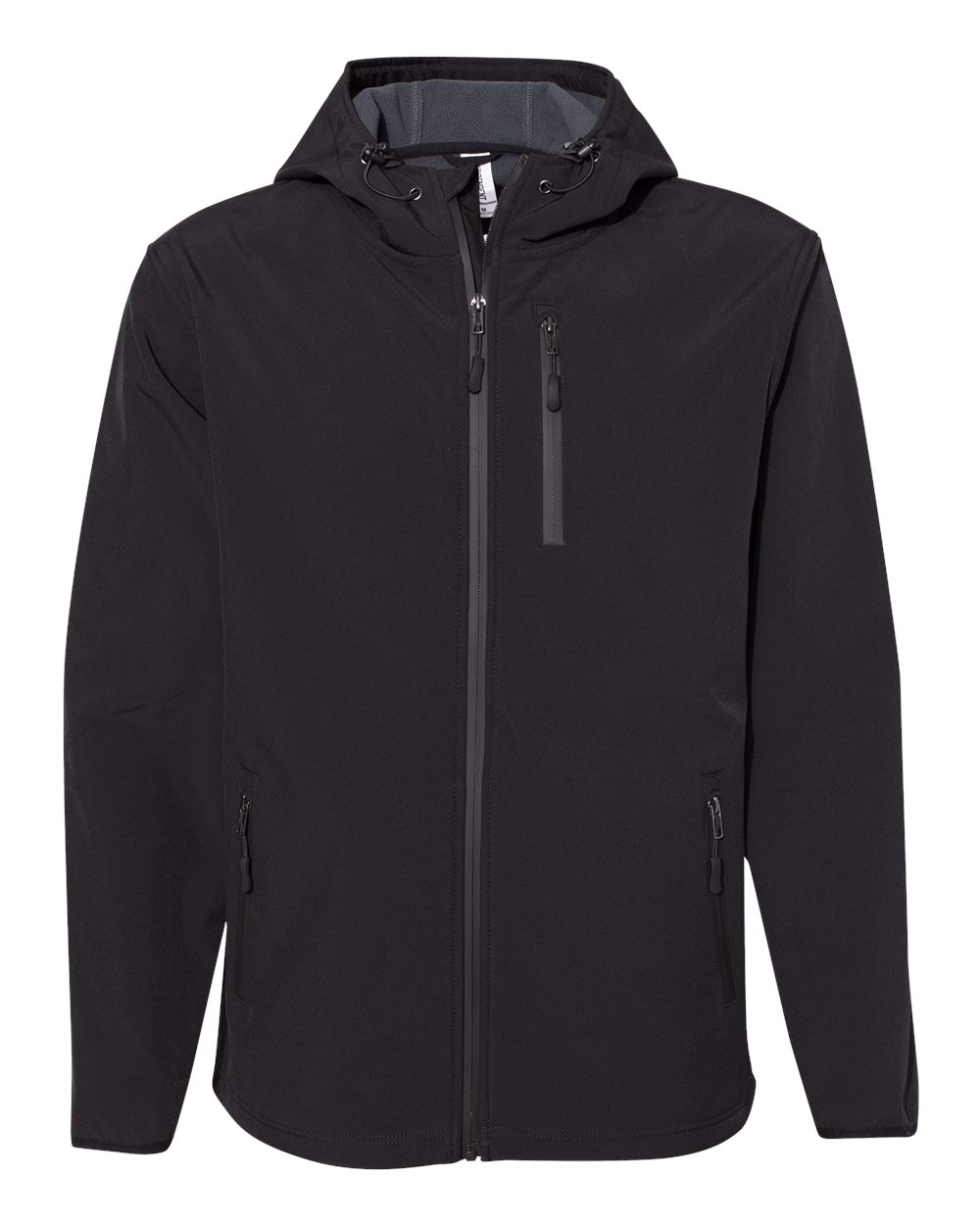 Independent Trading Co. Men's Poly-Tech Soft Shell Jacket. EXP35SSZ - Black