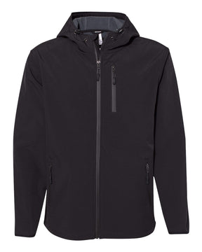 Independent Trading Co. Men's Poly-Tech Soft Shell Jacket. EXP35SSZ - Black
