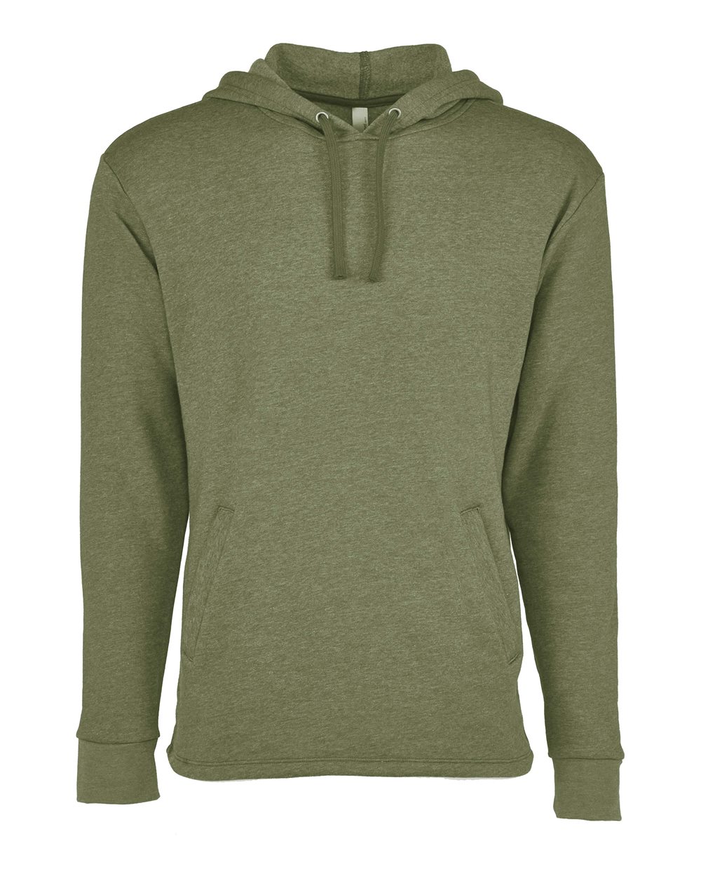 Next Level Unisex Malibu Welt Pocket Hoodie Sweatshirt. 9300 - Heather Military Green