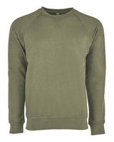 Next Level Unisex Laguna Raglan Crewneck Sweatshirt. 9000 - Military Green