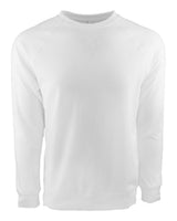 Next Level Unisex Laguna Raglan Crewneck Sweatshirt. 9000 - White