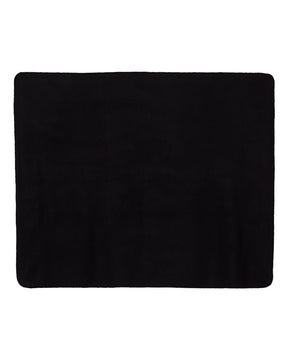 Alpine Fleece Fleece Throw Blanket. 8700 - Black