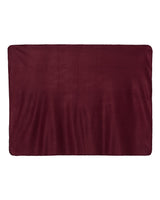Alpine Fleece Fleece Throw Blanket. 8700 - Burgundy