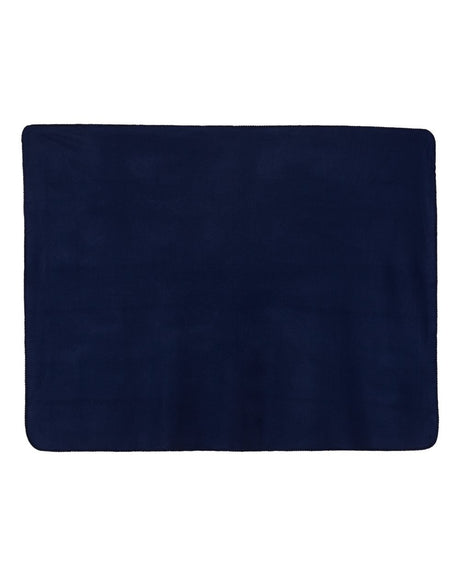 Alpine Fleece Fleece Throw Blanket. 8700 - Navy