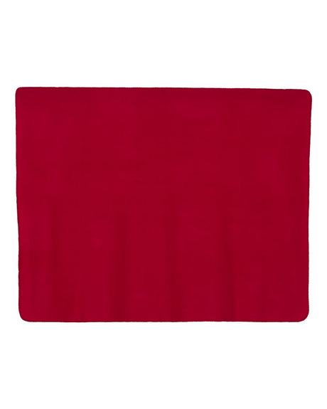 Alpine Fleece Fleece Throw Blanket. 8700 - Red
