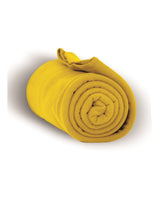 Alpine Fleece Fleece Throw Blanket. 8700 - Yellow