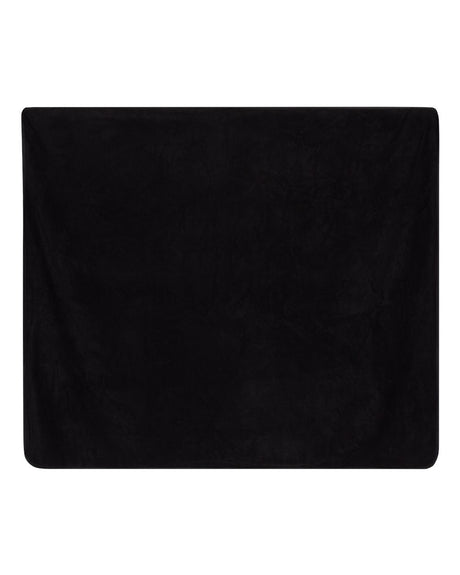 Alpine Fleece Polyester/Nylon Picnic Blanket. 8701 - Black