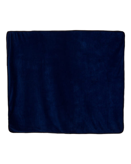 Alpine Fleece Polyester/Nylon Picnic Blanket. 8701 - Navy