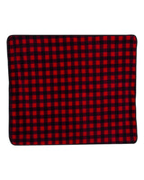 Alpine Fleece Polyester/Nylon Patterned Picnic Blanket. 8702 - Red Buffalo