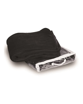 Alpine Fleece Micro Coral Fleece Blanket. 8707 - Black