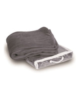Alpine Fleece Micro Coral Fleece Blanket. 8707 - Grey