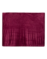 Alpine Fleece Micro Mink Sherpa Blanket. 8712 - Burgundy