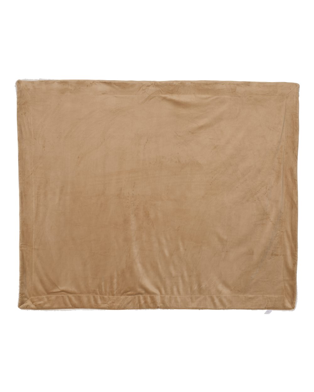 Alpine Fleece Micro Mink Sherpa Blanket. 8712 - Camel