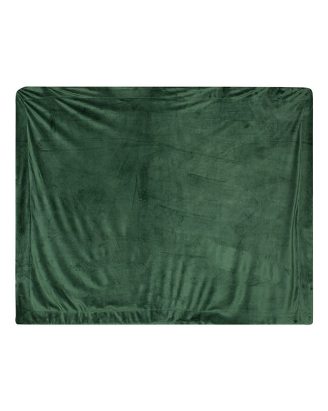 Alpine Fleece Micro Mink Sherpa Blanket. 8712 - Forest