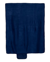 Alpine Fleece Roll Up Blanket. 8718 - Navy